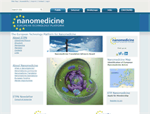 Tablet Screenshot of etp-nanomedicine.eu